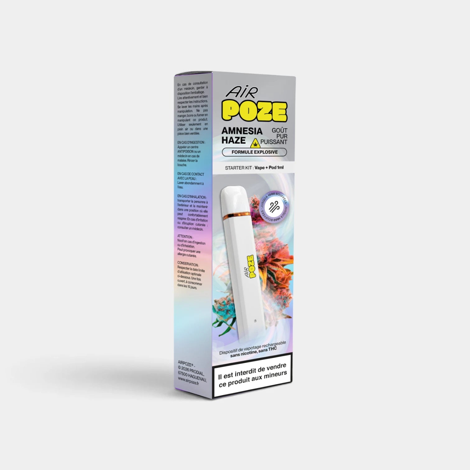 Air POZE - Starter Kit - Amnesia Haze - EXPLOSIF - x 5 unités