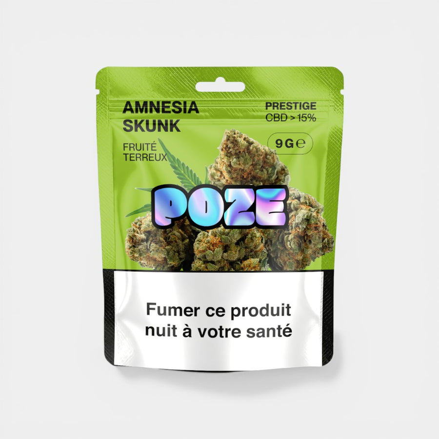 Grosse POZE - Fleurs Amnesia Skunk 9gr en sachet