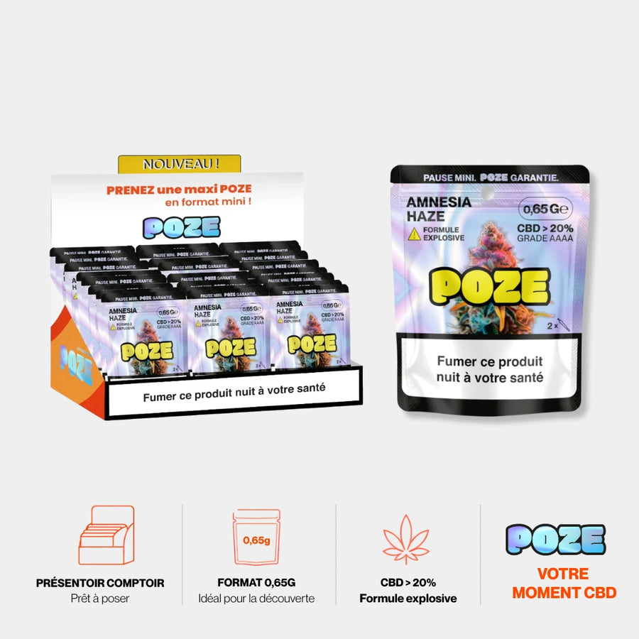 Boîte de 30 mini sachets Amnesia Haze EXPLOSIVE (0,65gr)