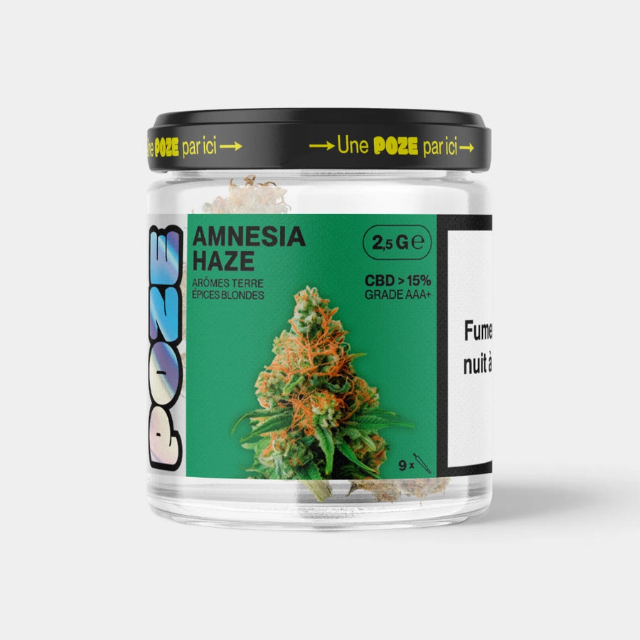 POZE en pot - Fleur Amnesia Haze 2,5gr