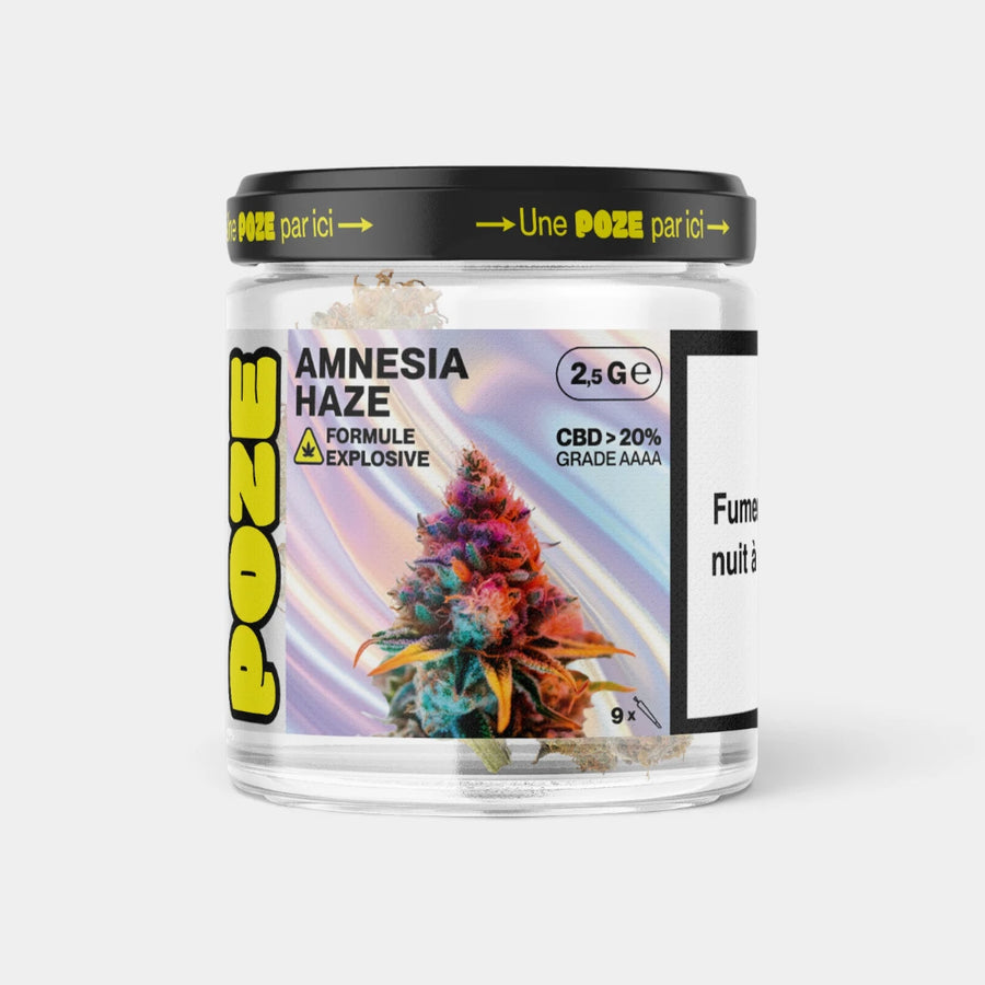 POZE en pot - Fleur Amnesia Haze EXPLOSIVE 2,5gr