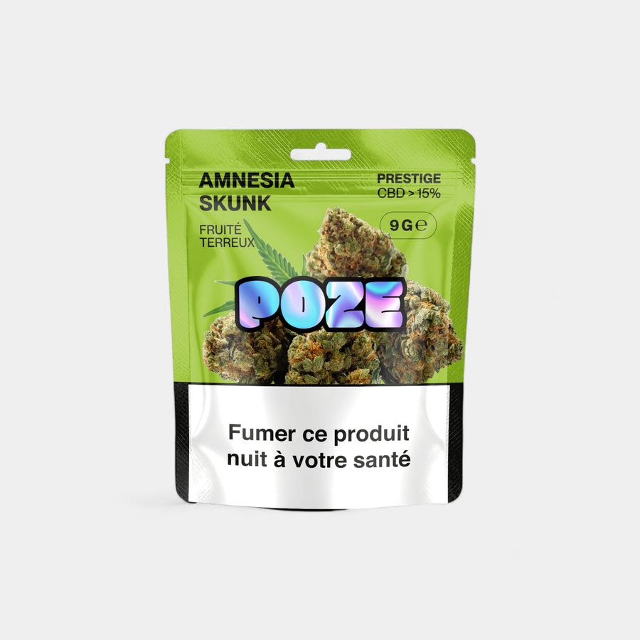 Grosse POZE - Fleurs Amnesia Skunk 9gr en sachet